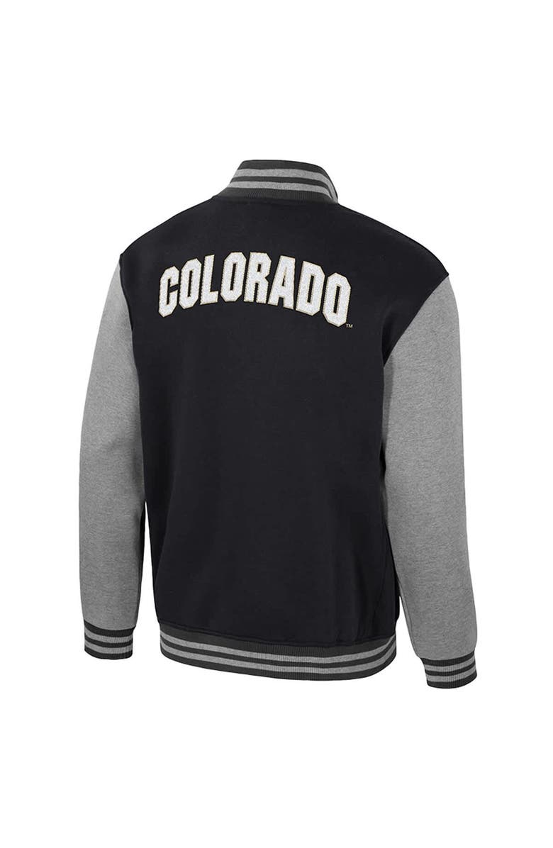 COLOSSEUM Men's Colosseum Black Colorado Buffaloes Ambi-Turner Full-Zip Varsity Jacket, Alternate, color, Black