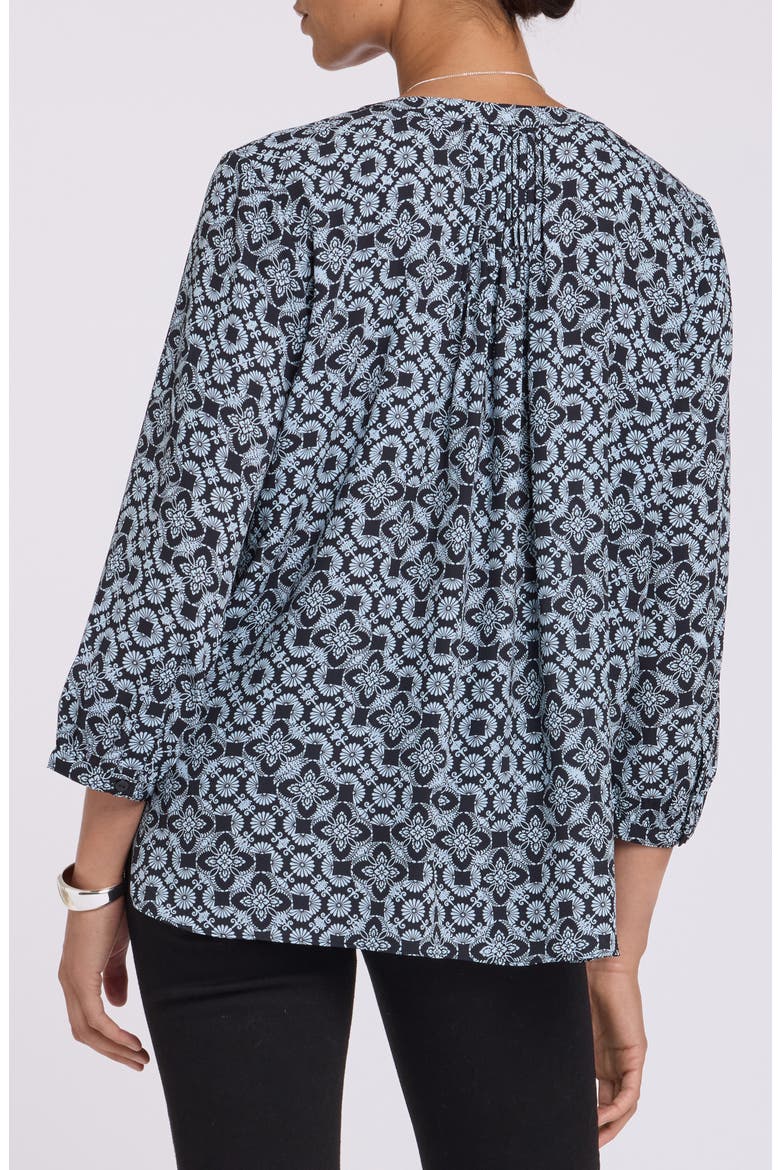 Pintuck Top, Alternate, color, ANGELIKA NAVY