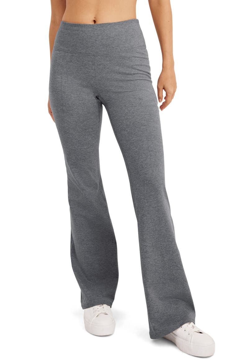 Women's EverActive High Rise Flare Legging, Main, color, Battleship Grey