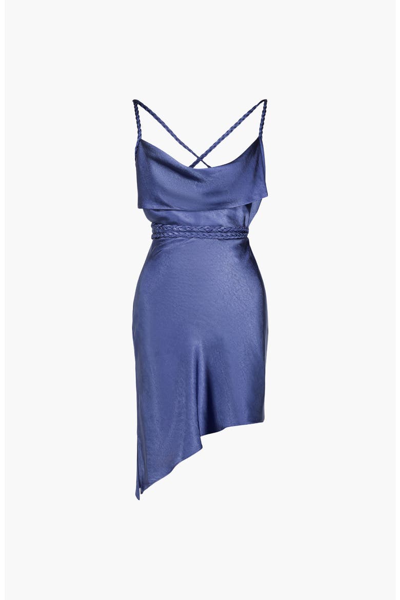 Indy Mini Satin Dress, Main, color, Periwinkle