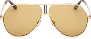 TOM FORD Rickie 63mm Oversize Navigator Sunglasses