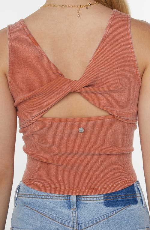 Roxy City Lights Cutout Tank In Red