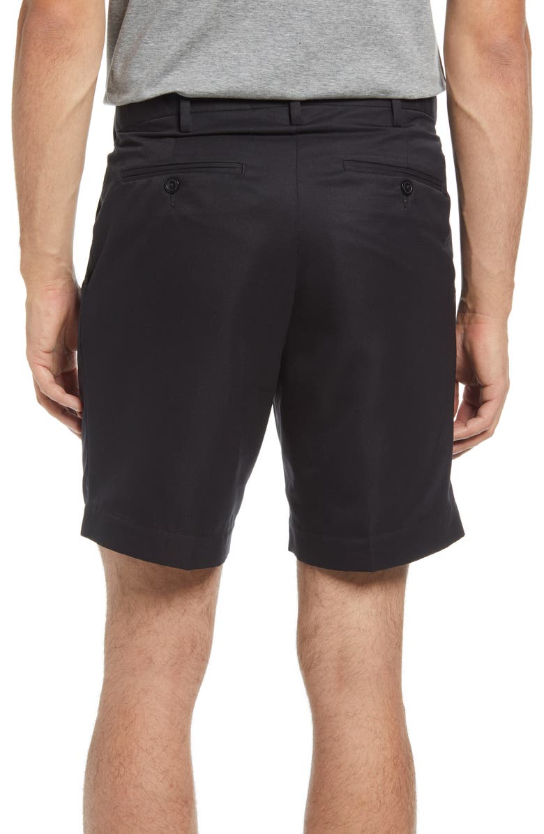 Berle Pleated Shorts, Alternate, color, Black