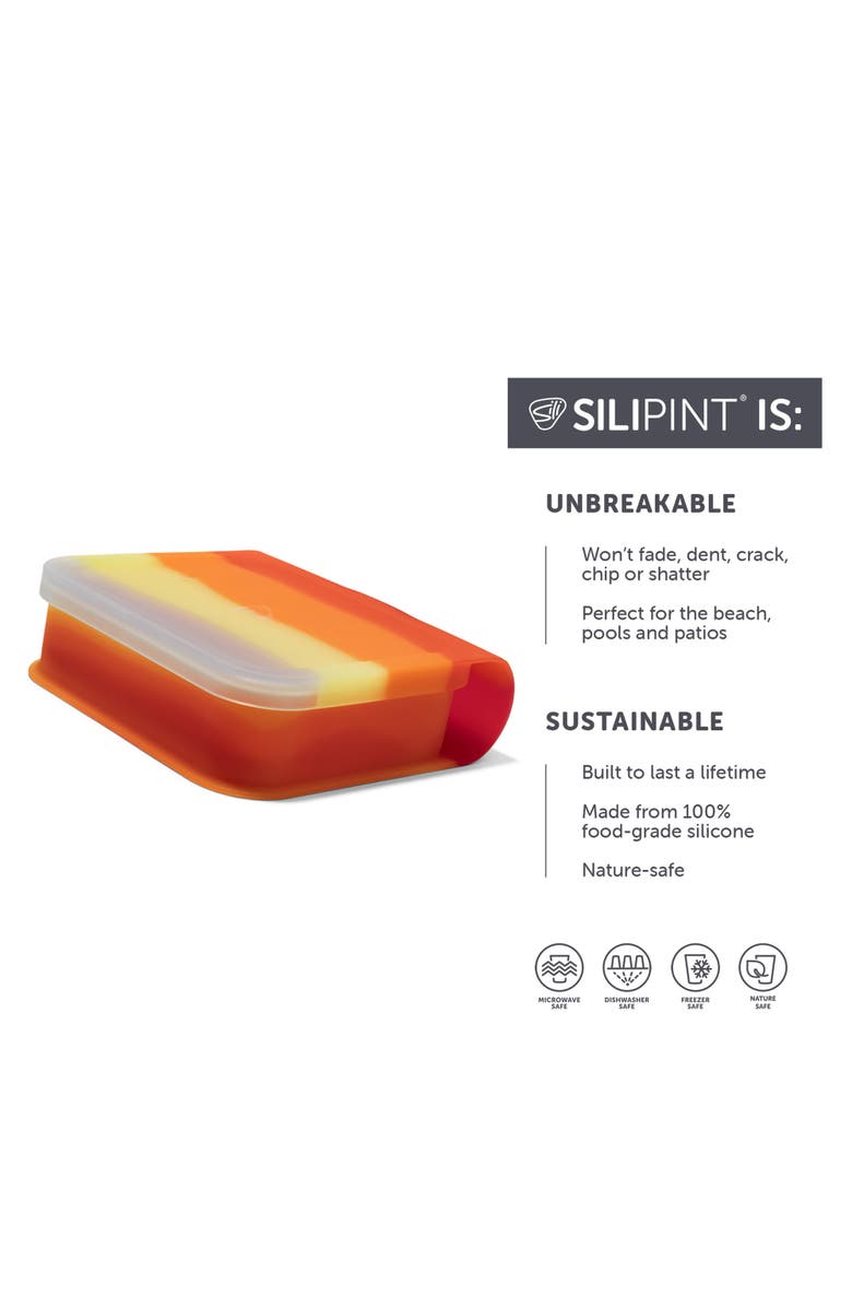 Silipint Go Go Bowls Set 4 Pk Marigold, Silicone Storage Food Containers, Alternate, color, Multicolored