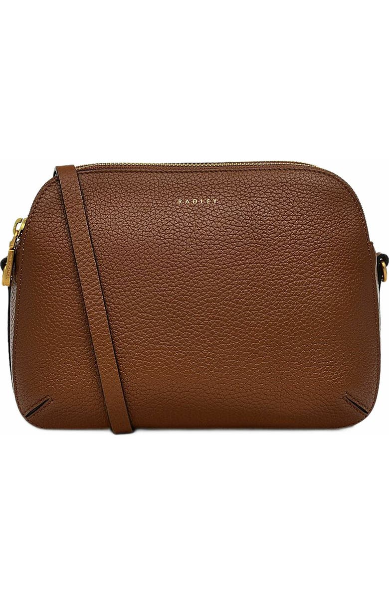 Radley Dukes Place Medium Ziptop Crossbody Bag, Main, color, Saddle