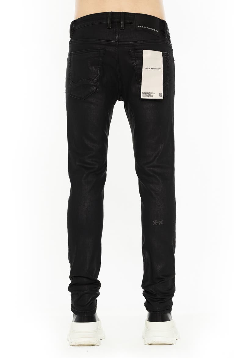 Rocker Slim 602 Jeans, Alternate, color, BLACK COATED