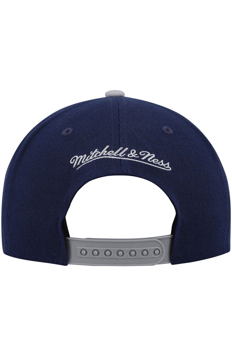 Mitchell & Ness Men's Mitchell & Ness Navy/Gray Boston Celtics Spirit Script Snapback Hat, Alternate, color, 