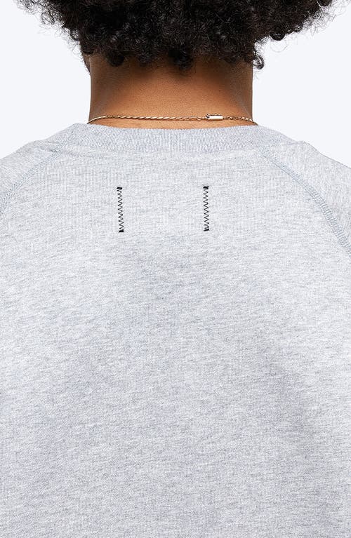 Reigning Champ Midweight Terry Relaxed Crewneck Sweatshirt In Gray