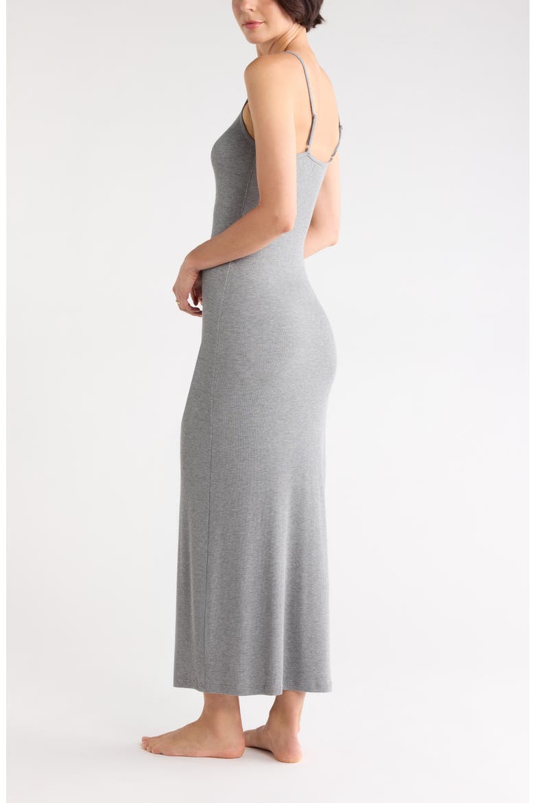 Tranquility Maxi Nightgown, Alternate, color, GREY HEATHER