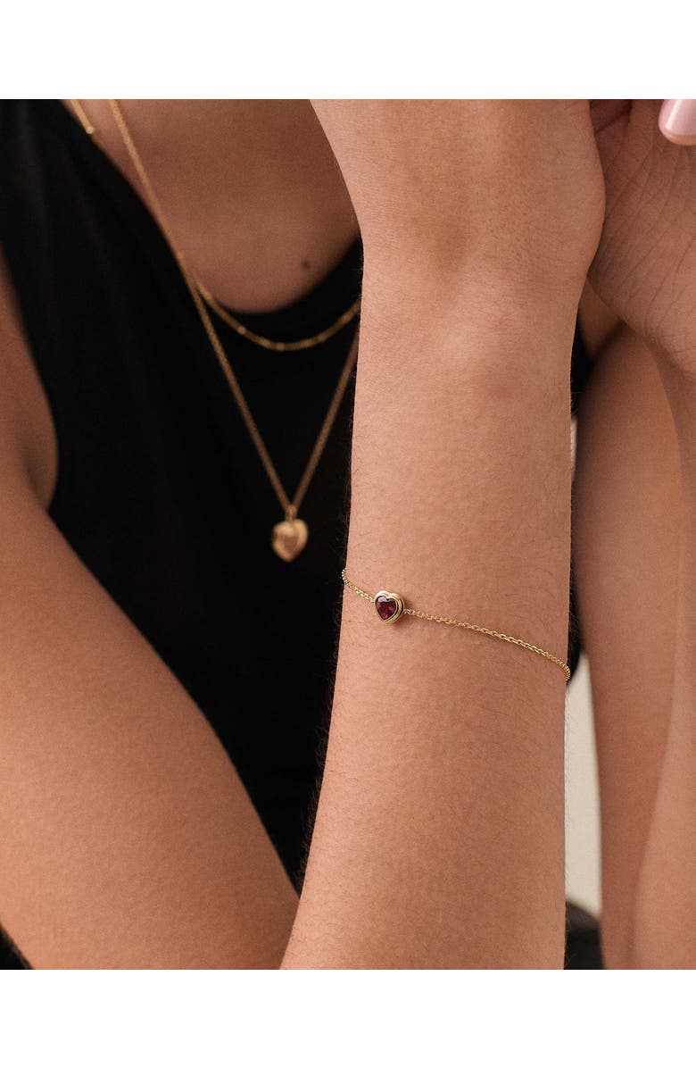 Edge of Ember Heart Red Garnet Bracelet, Alternate, color, Red Garnet