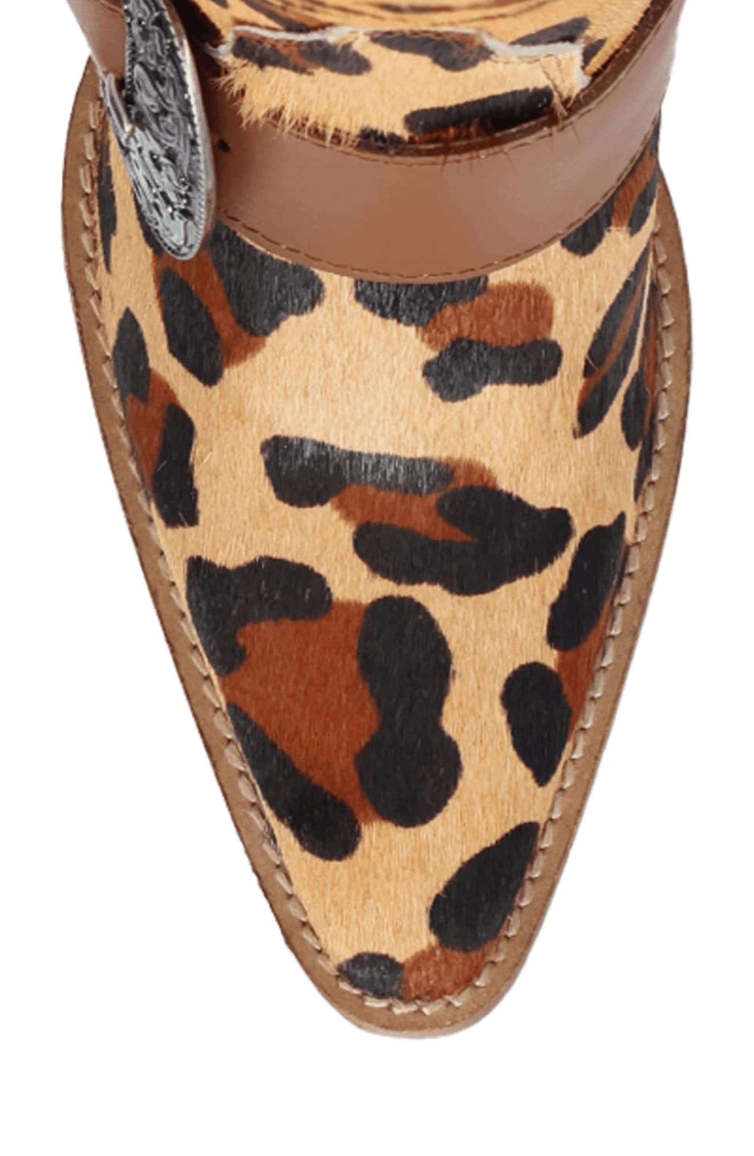 Spur Crazy Genuine Calf Hair Over the Knee Boot, Alternate, color, LEOPARD