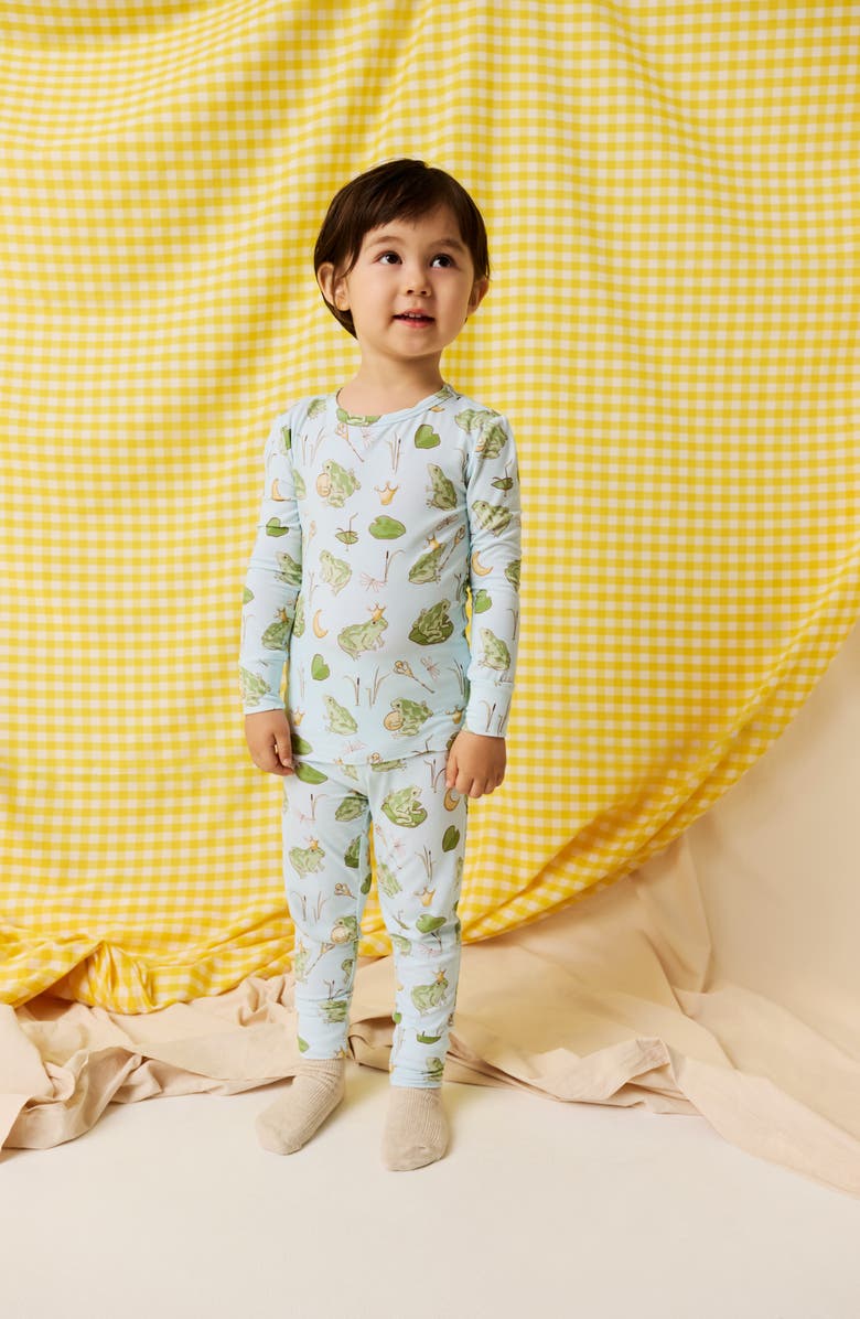 Posh Peanut Kids' Print Classic Fitted Two-Piece Pajamas, Alternate, color, Louis