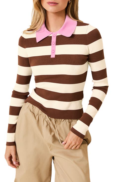 The Debra Rubgy Stripe Top