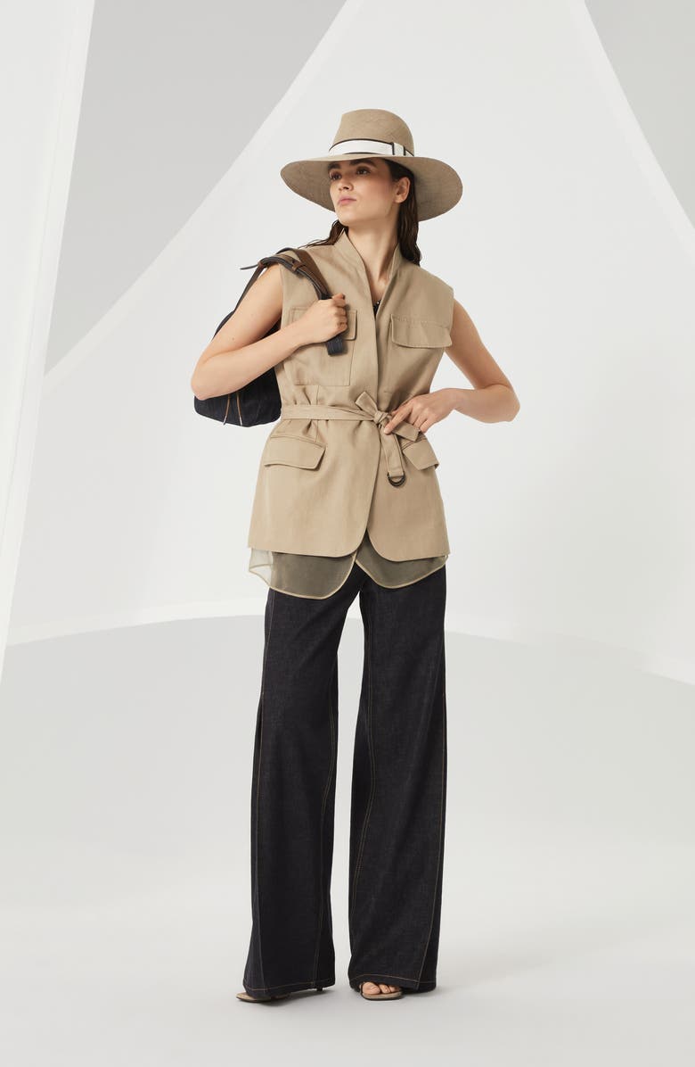 Brunello Cucinelli Loose Flared trousers, Alternate, color, 