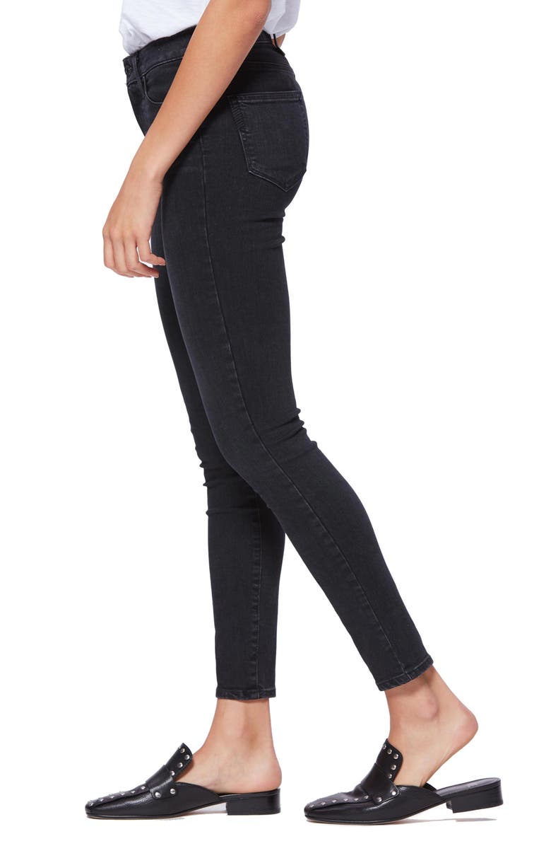 PAIGE Hoxton Ankle Skinny Jeans, Alternate, color, Blkwillow