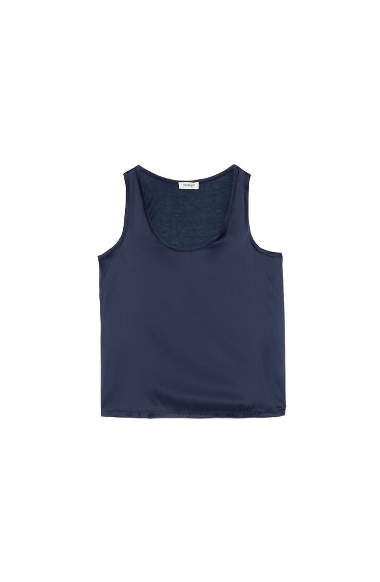 ottod'Ame Viscose And Silk Top, Alternate, color, Blue
