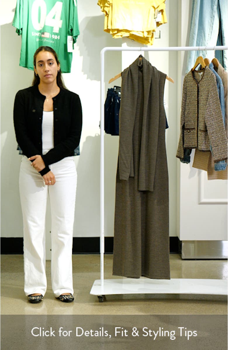 Canal Sleeveless Merino Wool Midi Dress, sales video thumbnail