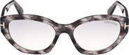 TOM FORD Penny 55mm Geometric Sunglasses