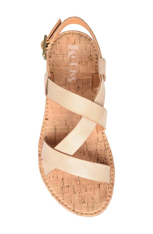 Korks Sabring Slingback Strap In Gold