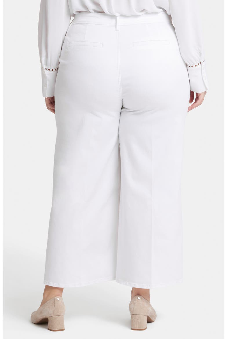 Mona High Waist Ankle Wide Leg Trouser Jeans, Alternate, color, OPTIC WHITE