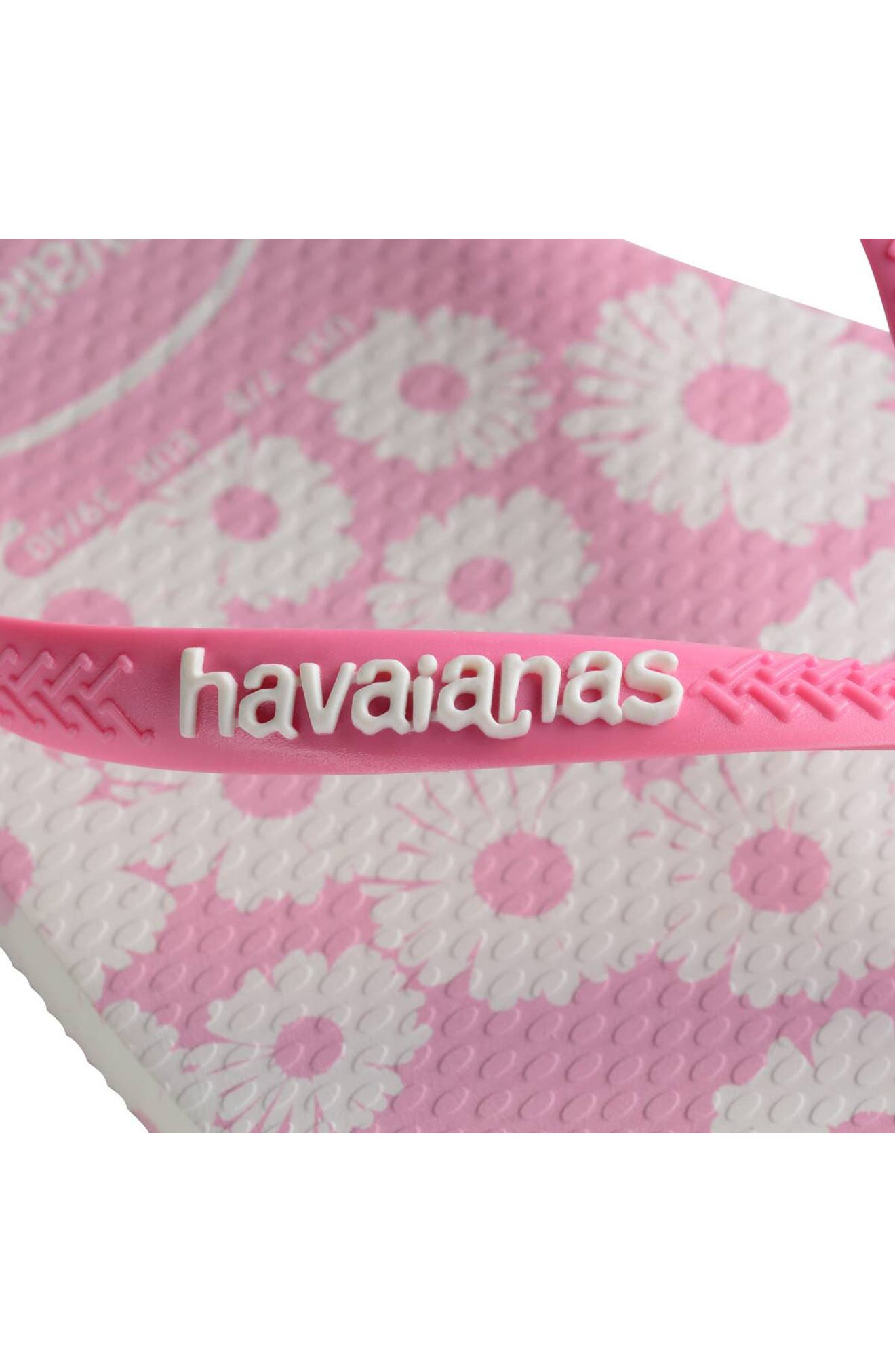 Havaianas Slim Daisy Flip Flop, Alternate, color, White/ Rose