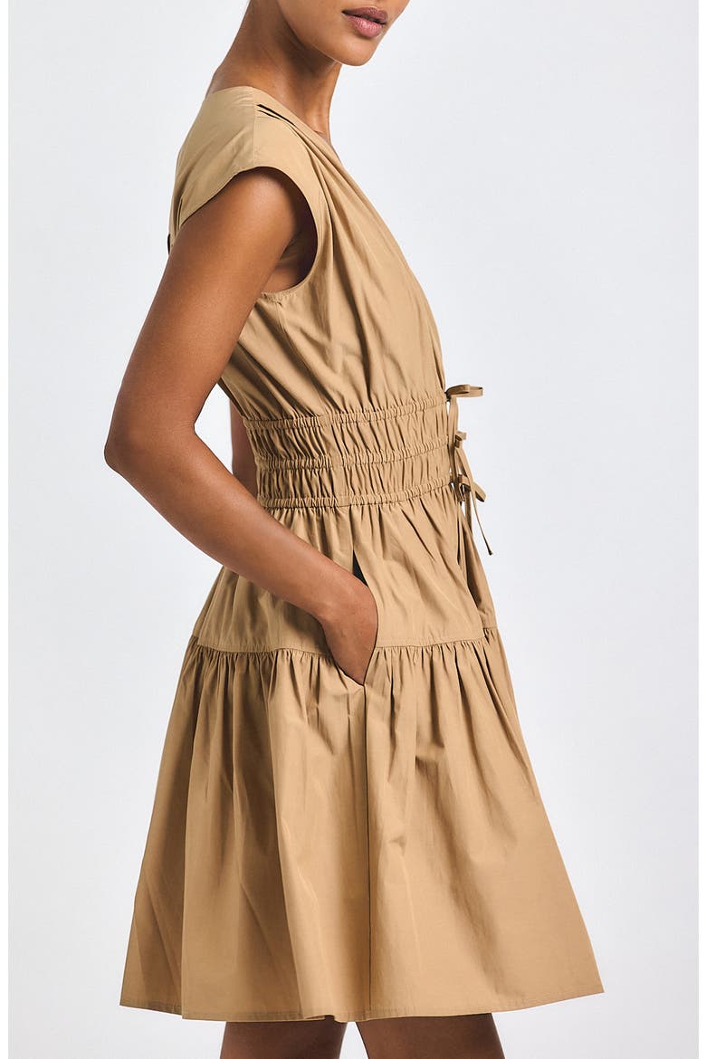 Tora Poplin Minidress, Alternate, color, CAMEL