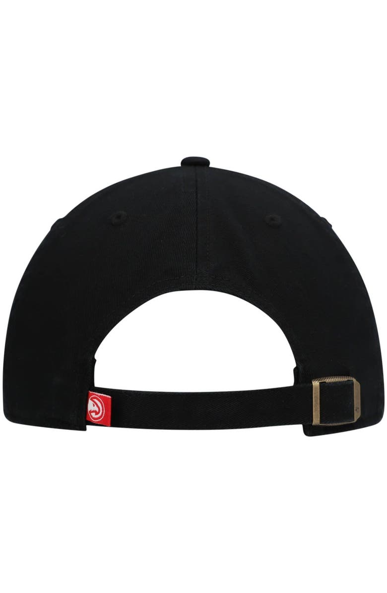 '47 Men's '47 Black Atlanta Hawks Team Clean Up Adjustable Hat, Alternate, color, Black