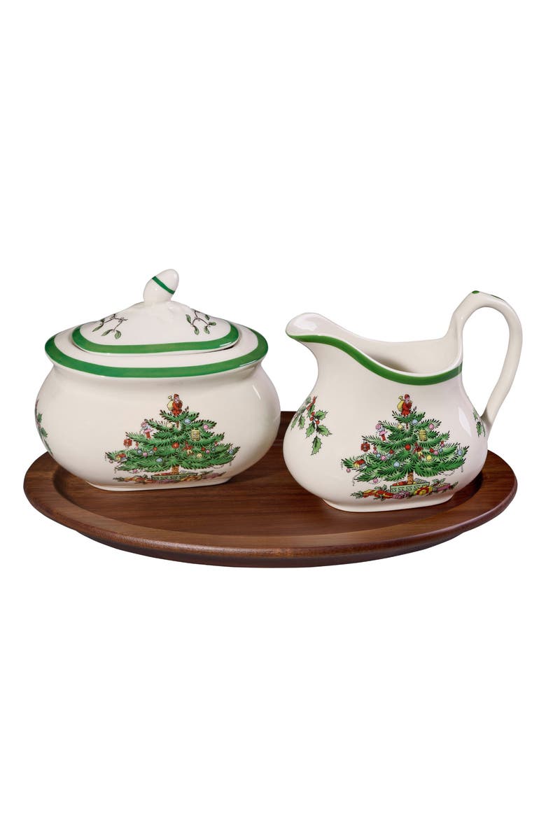 Spode Portmeirion x Ted Baker Spode Christmas Tree 4-Piece Serving Set, Main, color, 