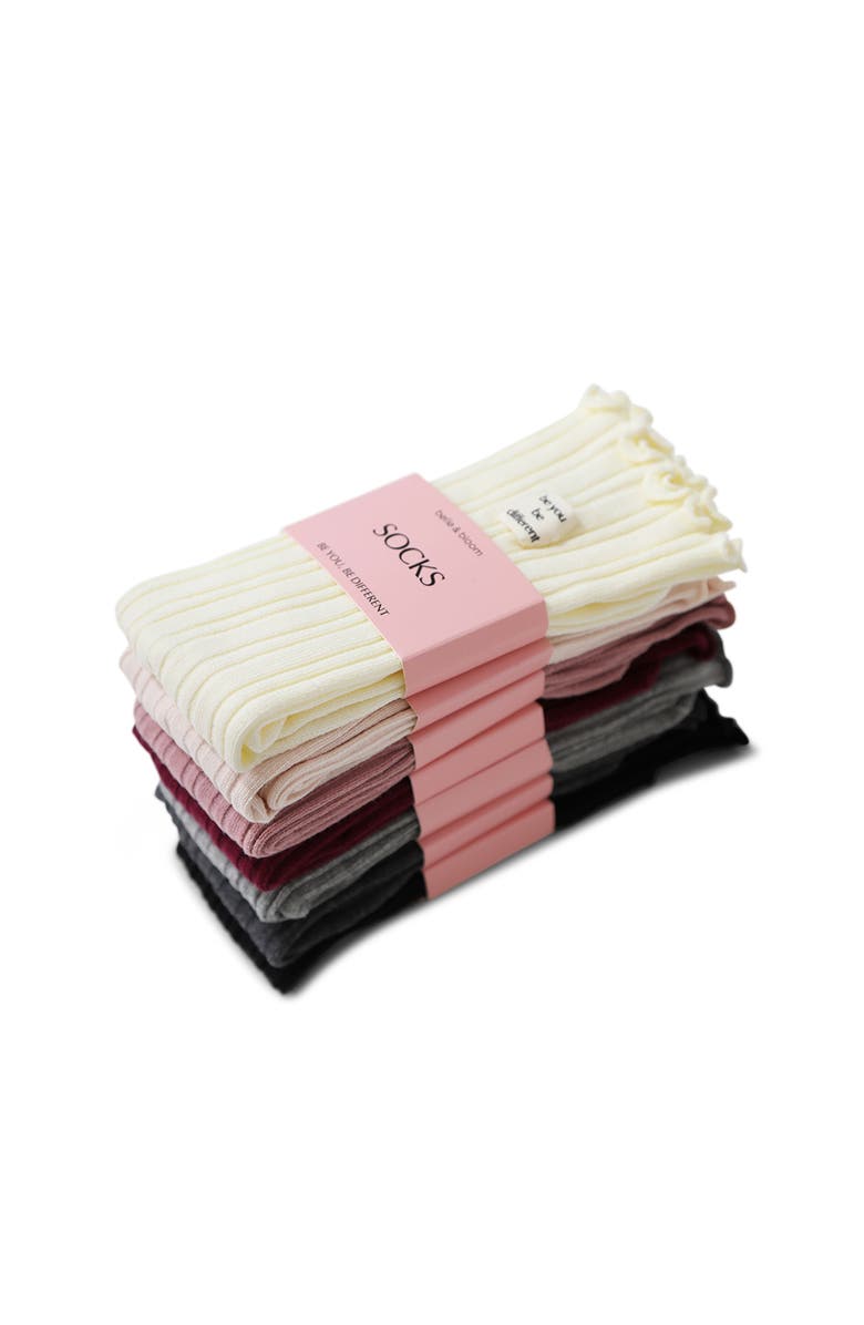 Belle & Bloom Beloved 7 Pack Socks, Alternate, color, Multi