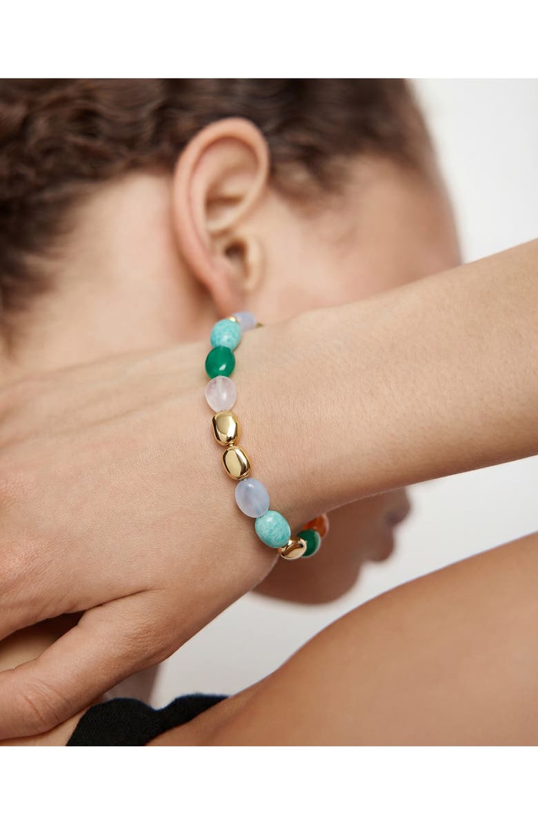 Monica Vinader Rio Multistone Bracelet, Alternate, color, 18K Gold Vermeil