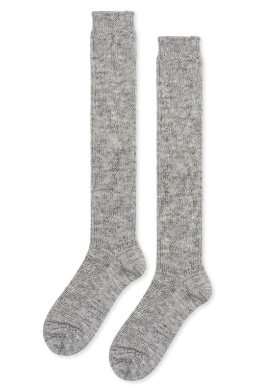 Hansel From Basel Baby Alpaca Blend Knee High Socks In Gray