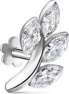 MARIA TASH Diamond Vine Single Threaded Stud Earring