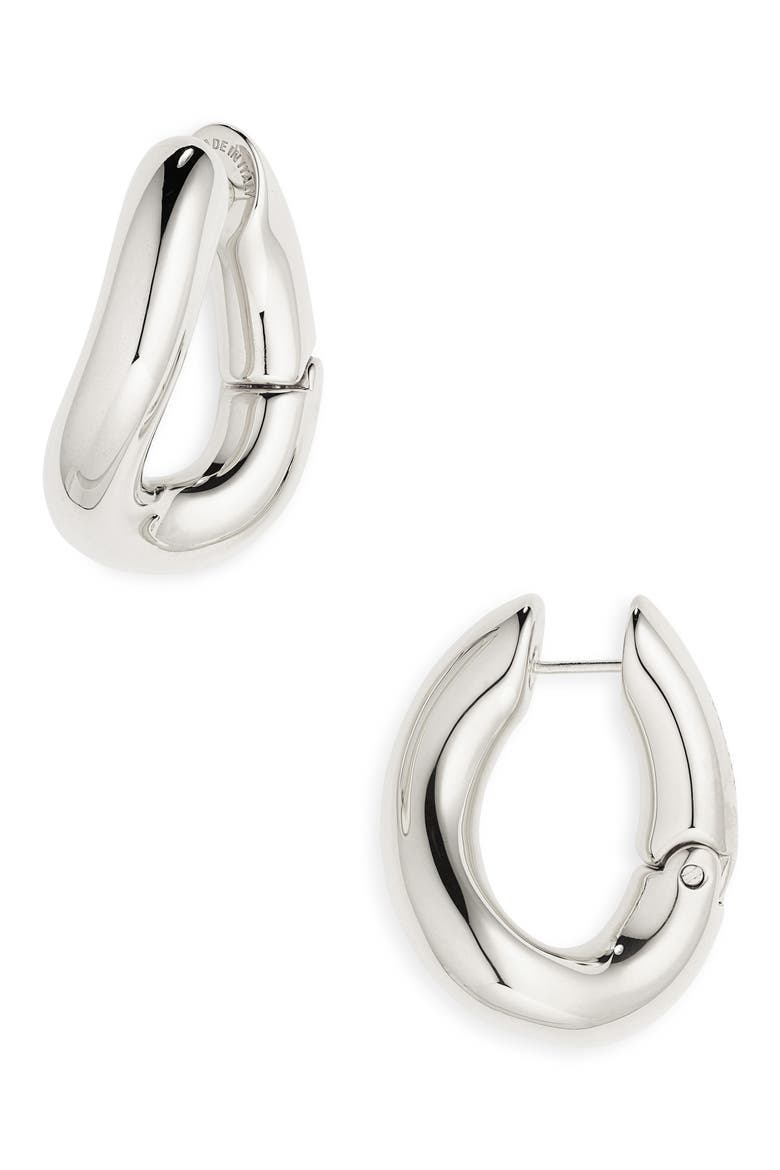 Hoop Earrings, Main, color, SHINY SILVER