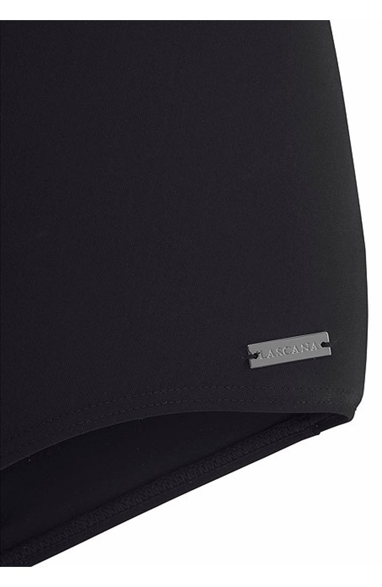 LASCANA Women's Shaping High Waisted Bikini Bottom, Alternate, color, Black