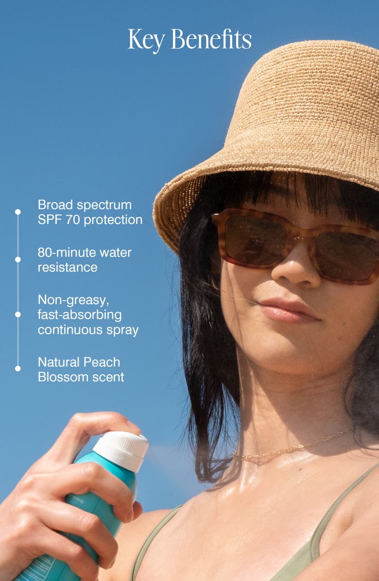 COOLA<sup>®</sup> Suncare Classic Sunscreen Spray Peach Blossom SPF 70, Alternate, color, 