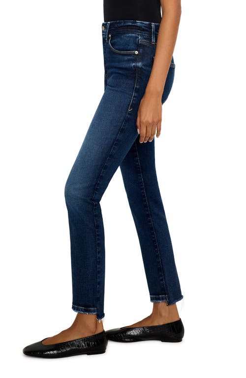 Good American Soft Tech Good Curve High Waist Ankle Straight Leg Jeans