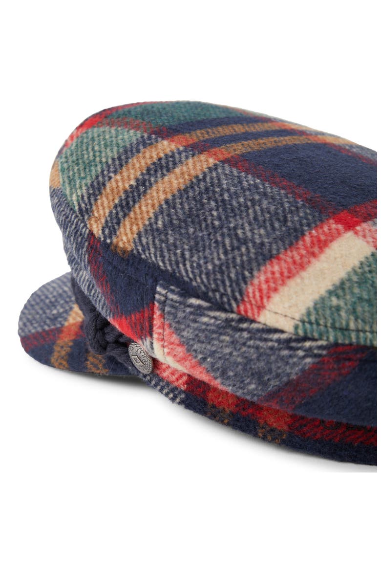 Fiddler Cap, Alternate, color, NAVY GREEN RED CREAM