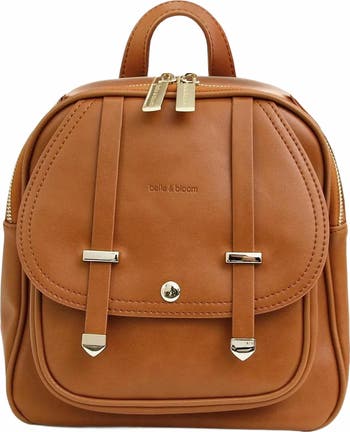 Bella Rose Leather Brown Backpack Bucket Bag Belle & Bloom 5th Ave Leather Backpack | Nordstrom main image 3