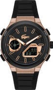 Lacoste LC33 Analog-Digital Silicone Strap Watch, 44.8mm