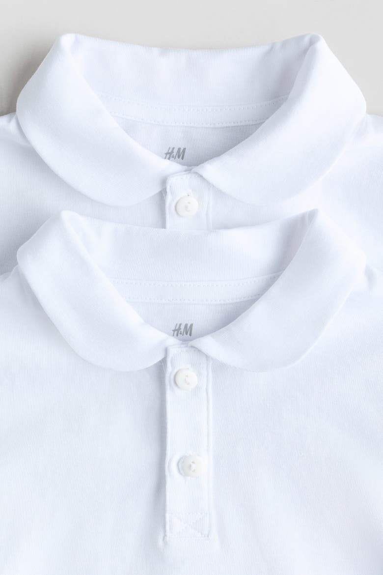 2-pack School Polo Shirts, Alternate, color, White