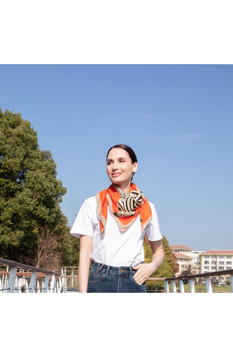Youzey The Kensington Scarf, Alternate, color, Orange