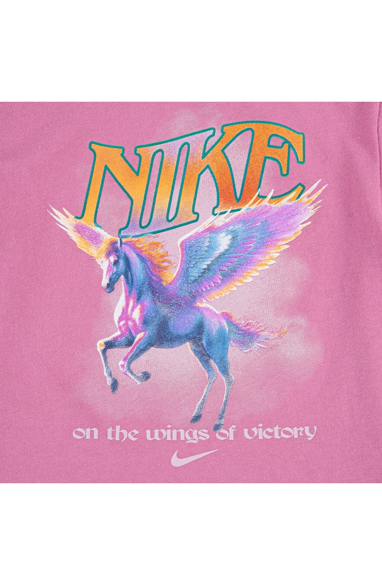Nike Kids' Pegasus Graphic T-Shirt, Alternate, color, Magic Flamingo