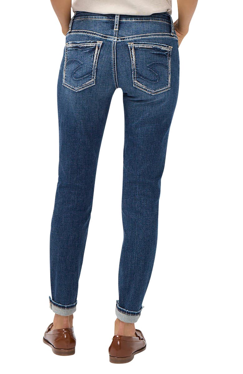 Silver Jeans Co. Mid Rise Slim Boyfriend Jeans, Alternate, color, Bobbie