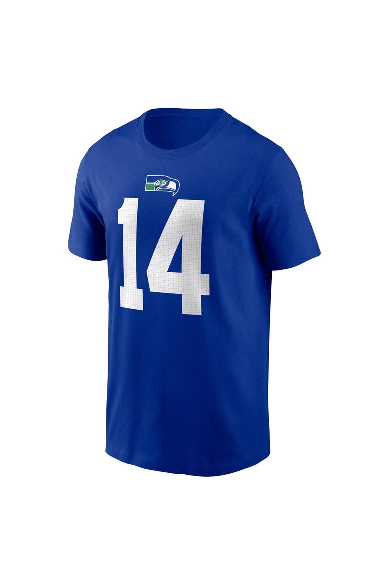Men's Nike DK Metcalf Royal Seattle Seahawks Throwback Player Name & Number T-Shirt, Alternate, color, Royal