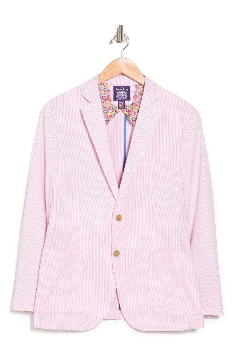 SAVILE ROW CO Seersucker Blazer, Alternate, color, 