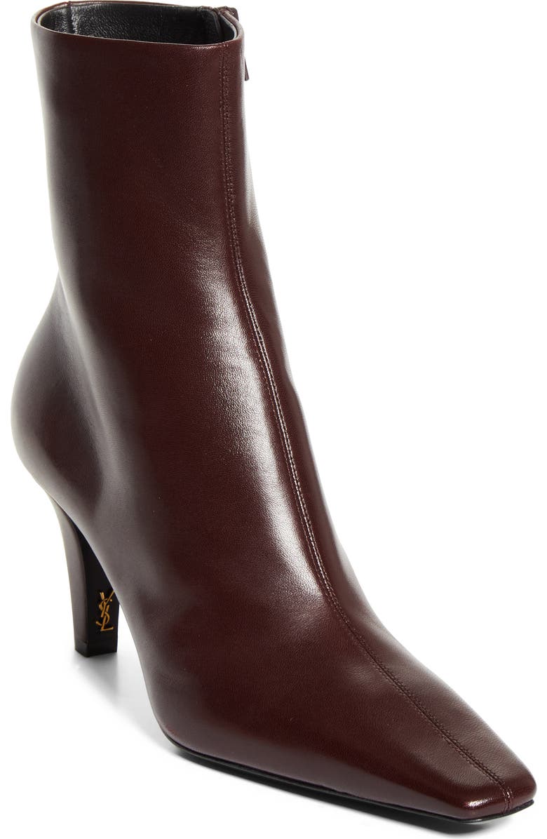 Saint Laurent Jill Bootie, Main, color, Marron Glace