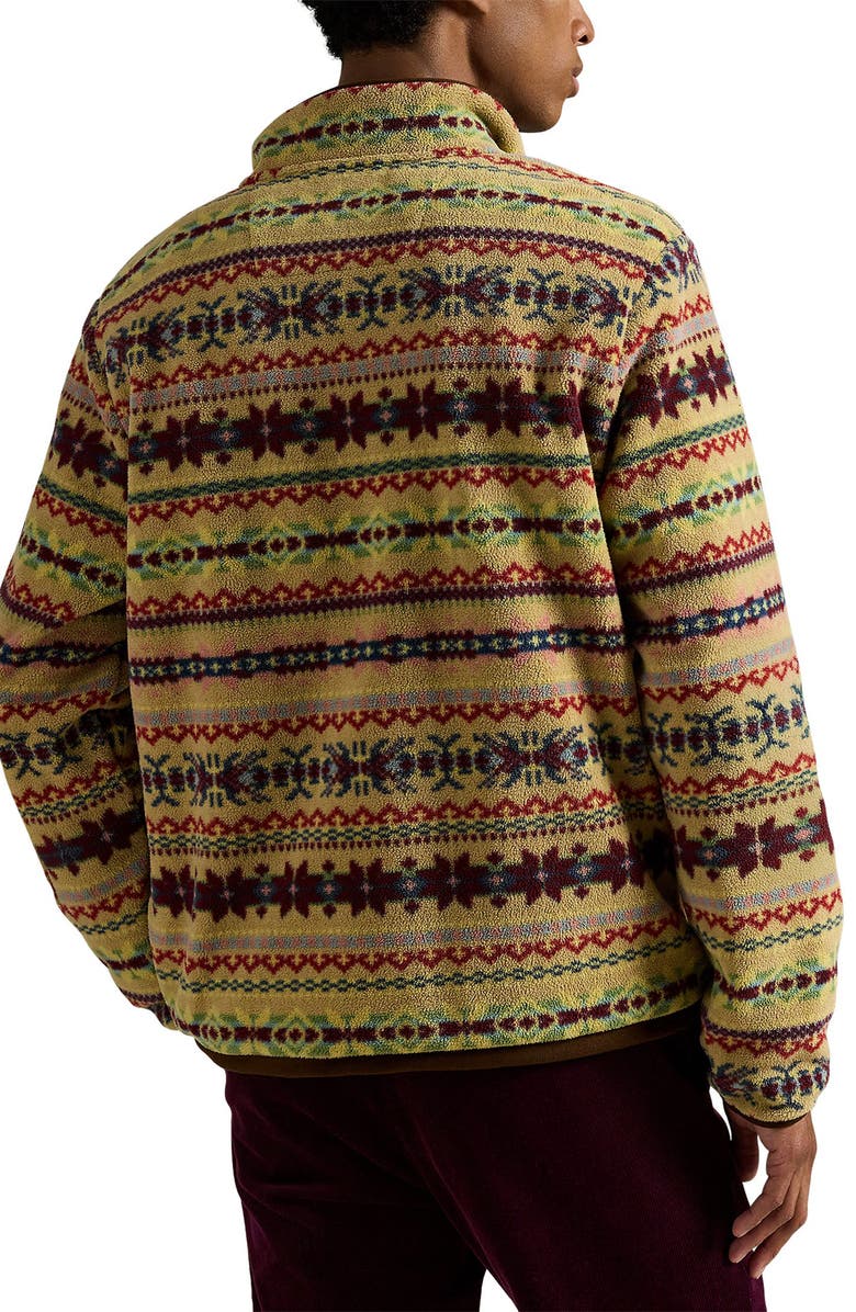 Polo Ralph Lauren Fair Isle Fleece Pullover, Alternate, color, Camel Combo