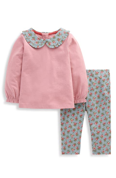 Kids' Collared Jersey Top & Pants Set