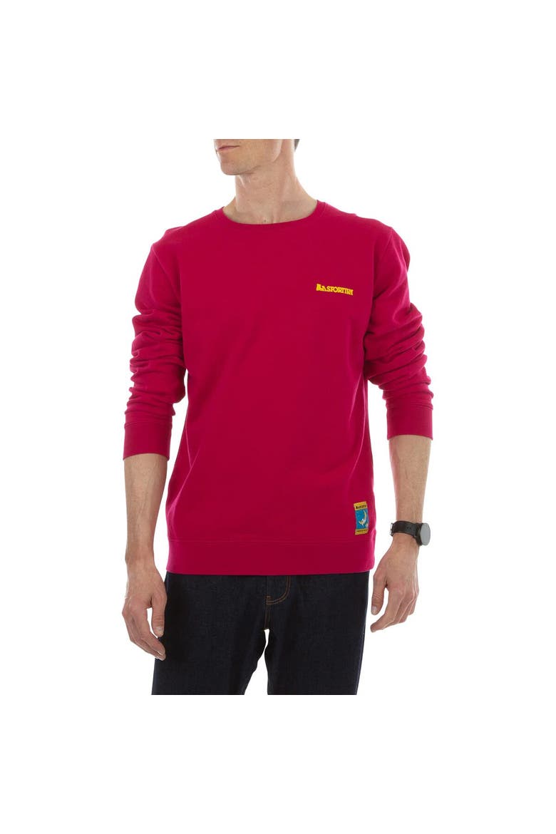 Climbing On The Moon Sweatshirt - Men's, Alternate, color, Fucsia/Giallo