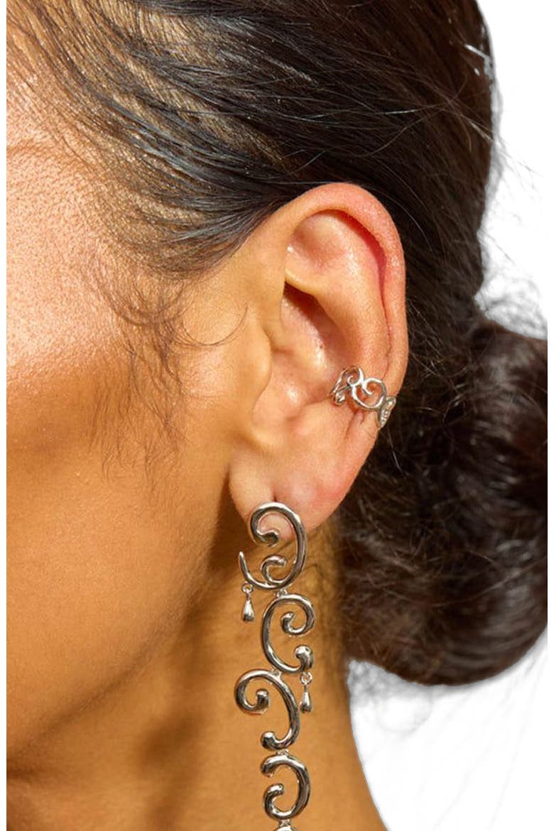 Elements Ear Cuff, Alternate, color, Sterling Silver